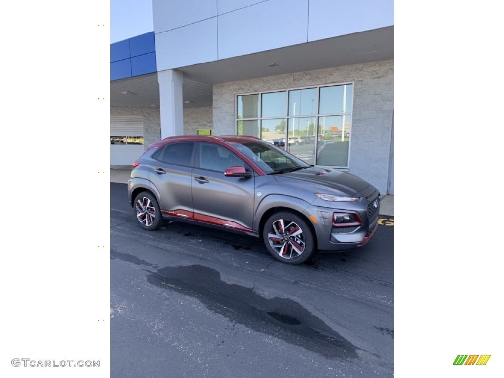 Iron Man Matte Gray 2019 Hyundai Kona Iron Man Edition AWD Exterior Photo #133242687