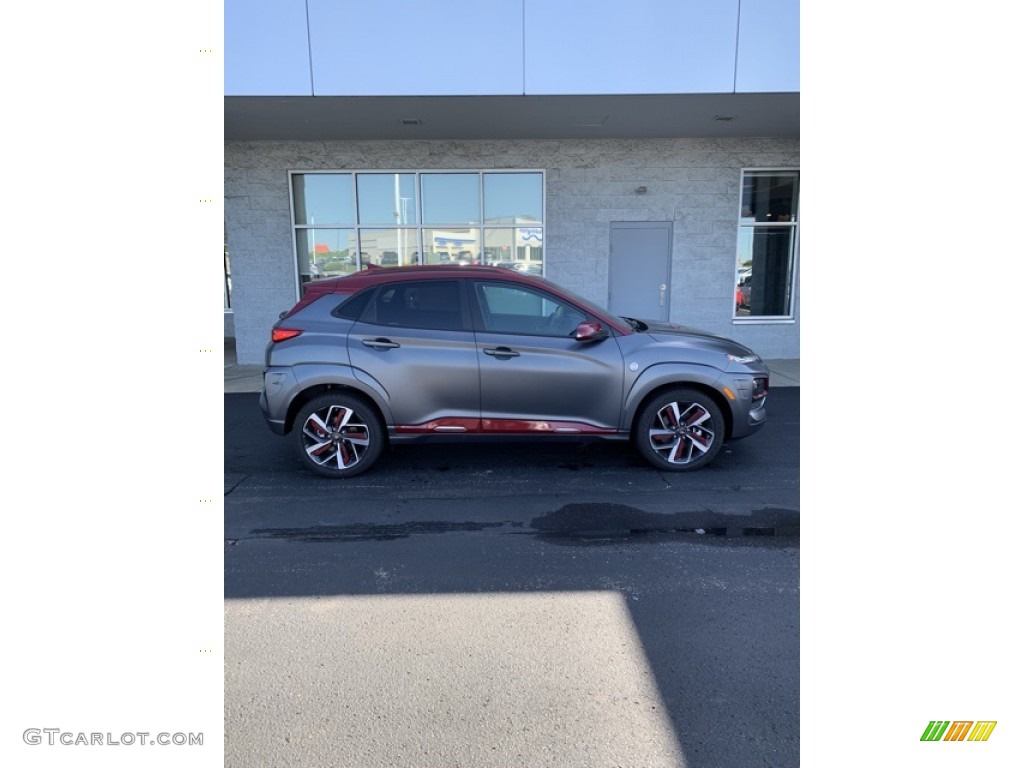 Iron Man Matte Gray 2019 Hyundai Kona Iron Man Edition AWD Exterior Photo #133242705