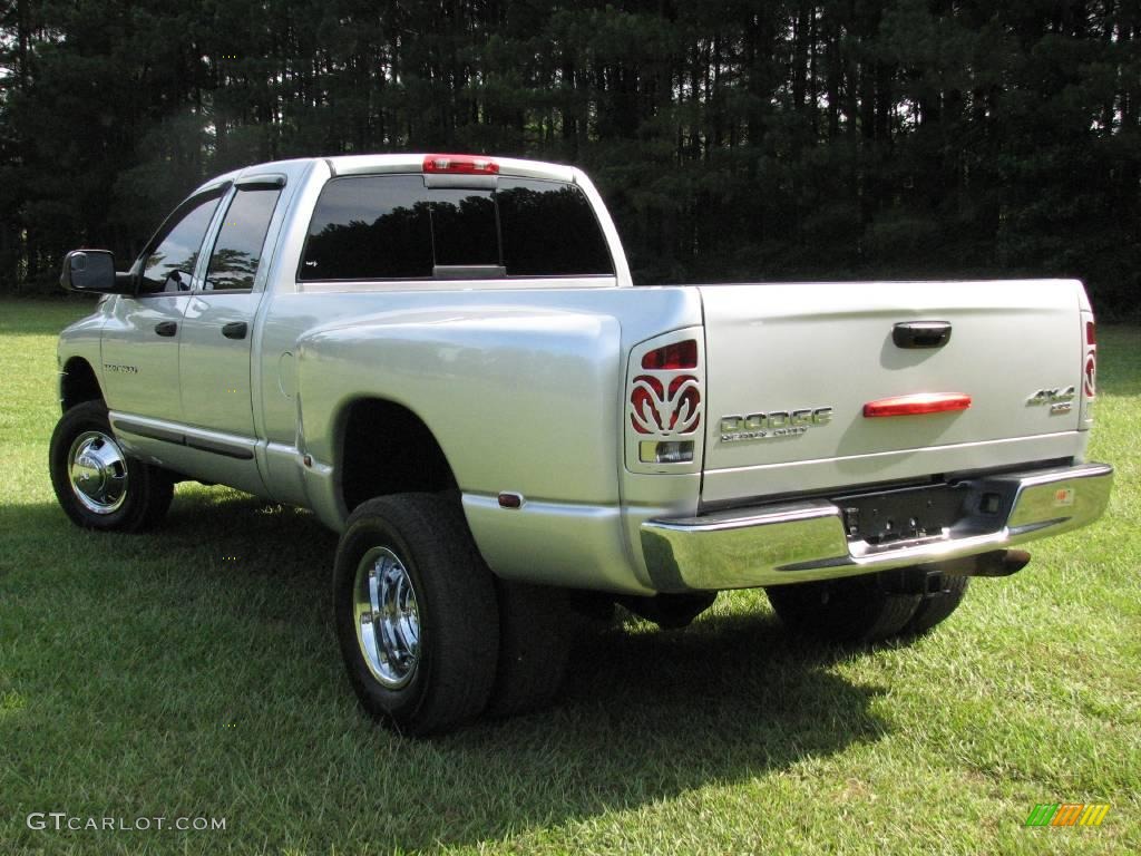 2004 Ram 3500 SLT Quad Cab 4x4 Dually - Bright Silver Metallic / Dark Slate Gray photo #11