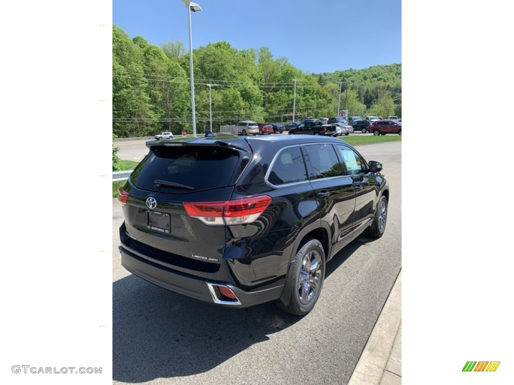 2019 Highlander Limited Platinum AWD - Midnight Black Metallic / Saddle Tan photo #4