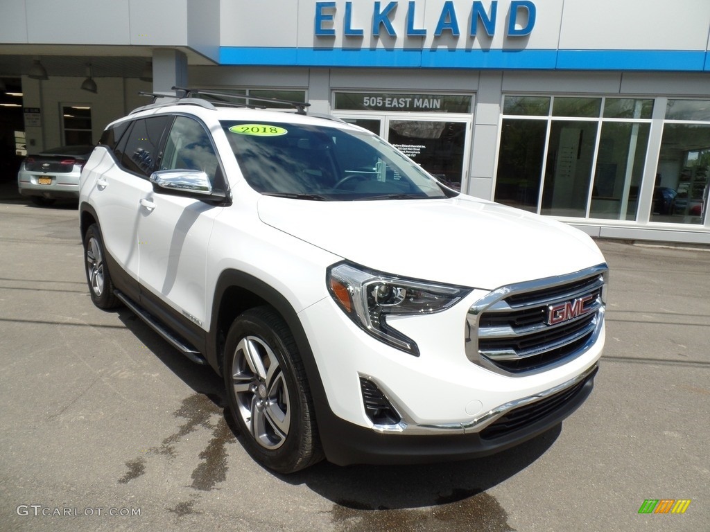 2018 Terrain SLT AWD - Summit White / Medium Ash Gray/­Jet Black photo #3
