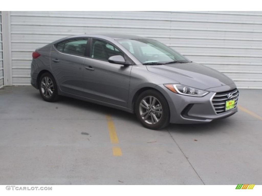 2019 Elantra SEL - Galactic Gray / Gray photo #2