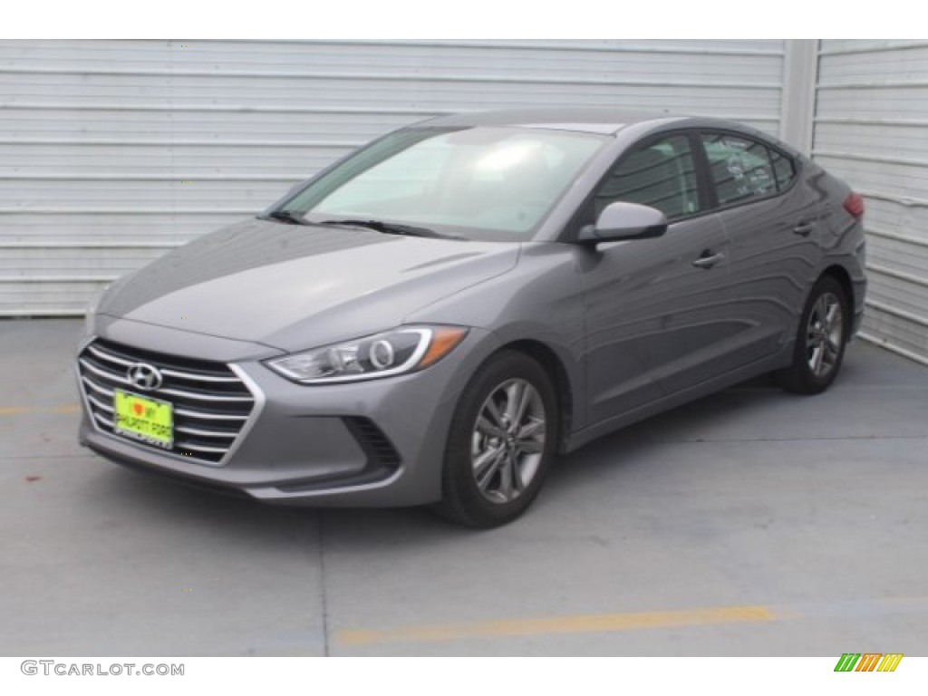 2019 Elantra SEL - Galactic Gray / Gray photo #4