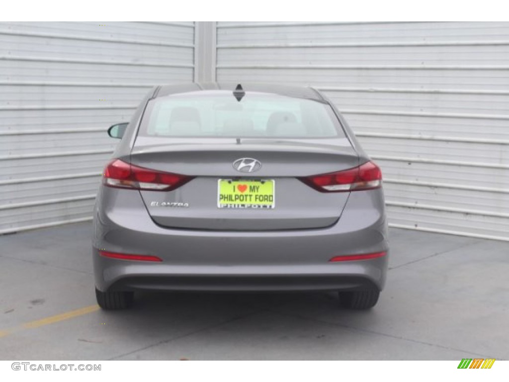 2019 Elantra SEL - Galactic Gray / Gray photo #7