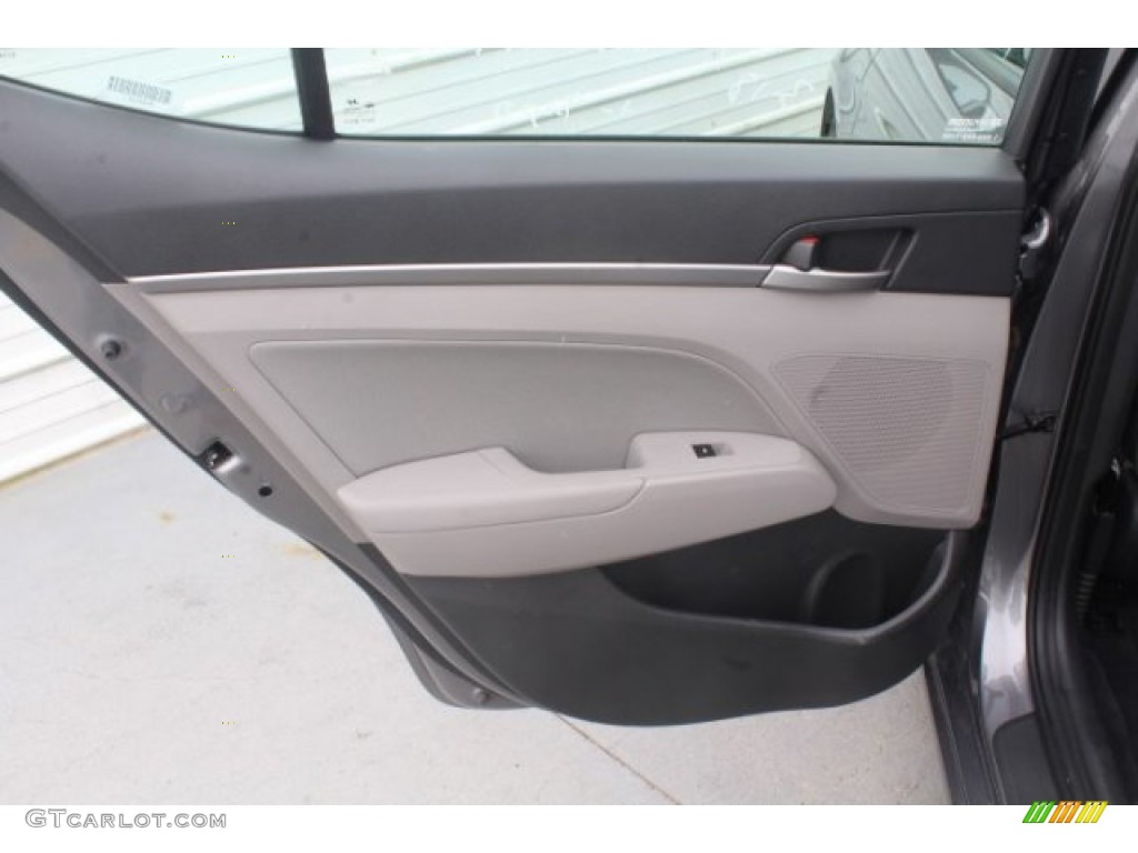 2019 Elantra SEL - Galactic Gray / Gray photo #16