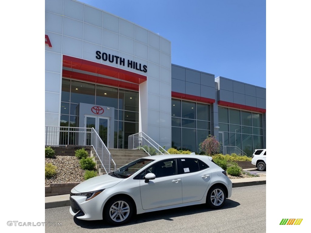 2019 Corolla Hatchback SE - Blizzard White Pearl / Black photo #7