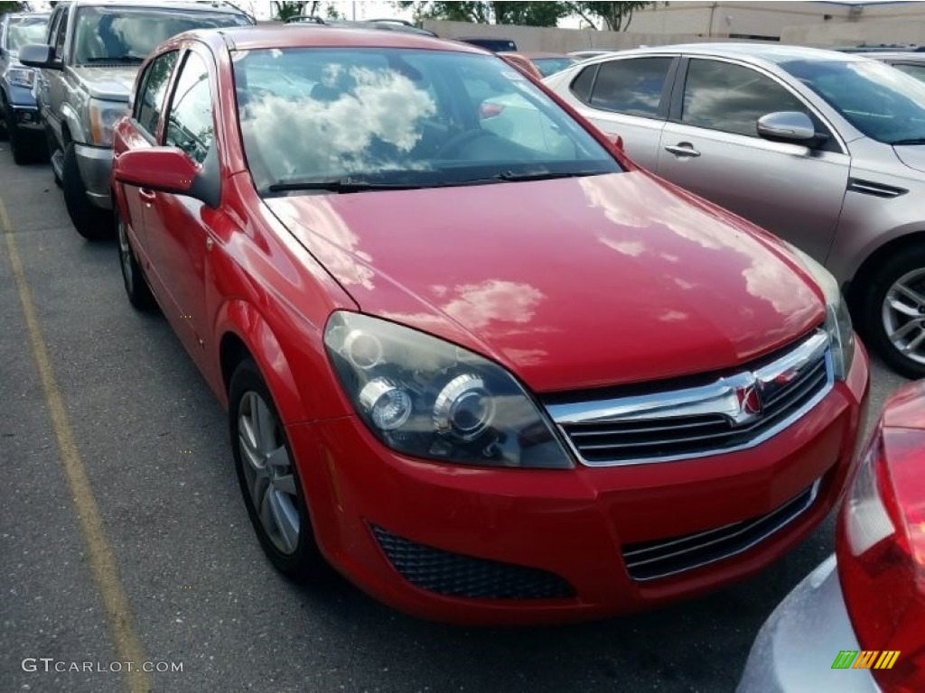2008 Astra XE Sedan - Salsa Red / Charcoal photo #1