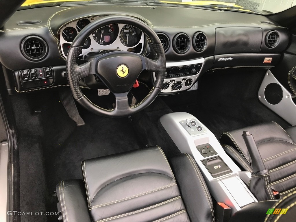 Nero (Black) Interior 2003 Ferrari 360 Spider F1 Photo #133248245
