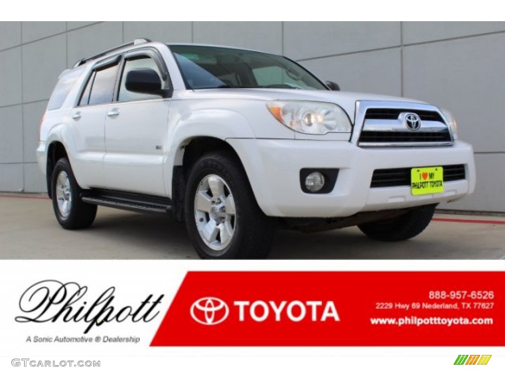 2007 4Runner SR5 - Natural White / Dark Charcoal photo #1
