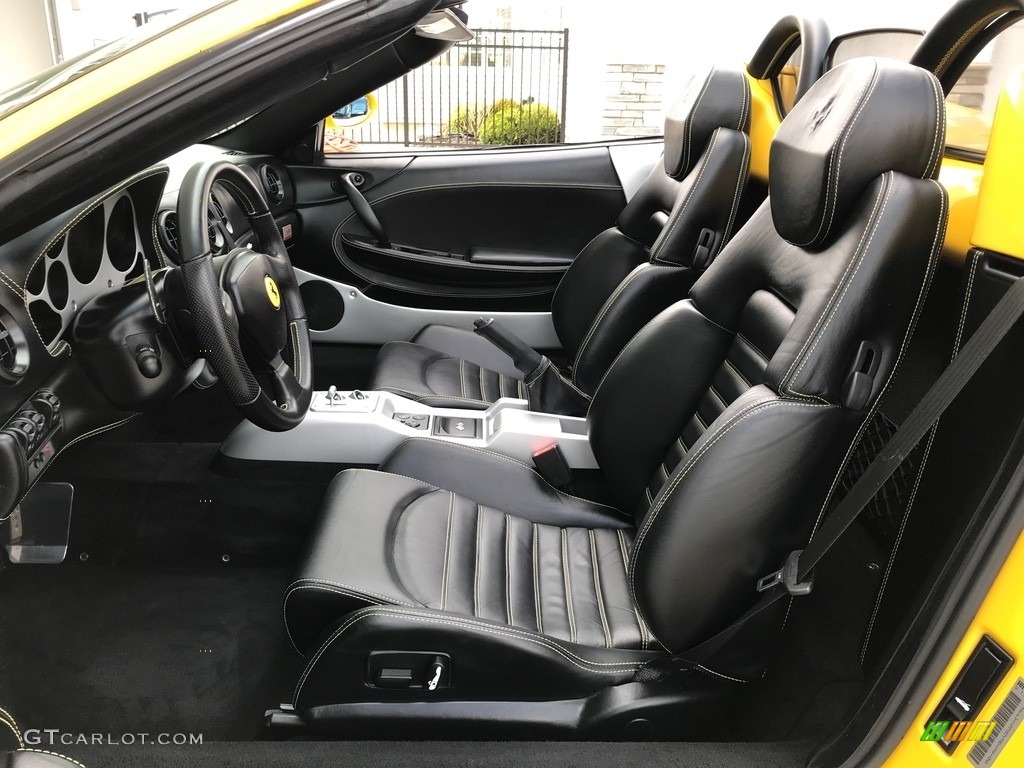 Nero (Black) Interior 2003 Ferrari 360 Spider F1 Photo #133248350