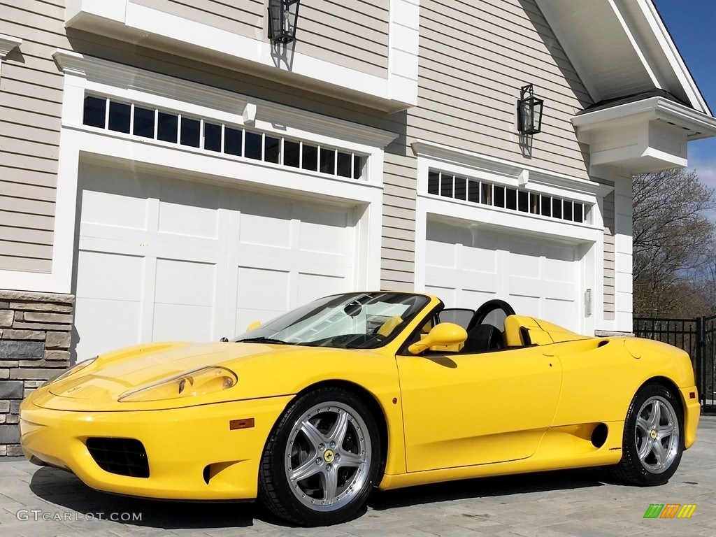 Giallo (Yellow) 2003 Ferrari 360 Spider F1 Exterior Photo #133248491