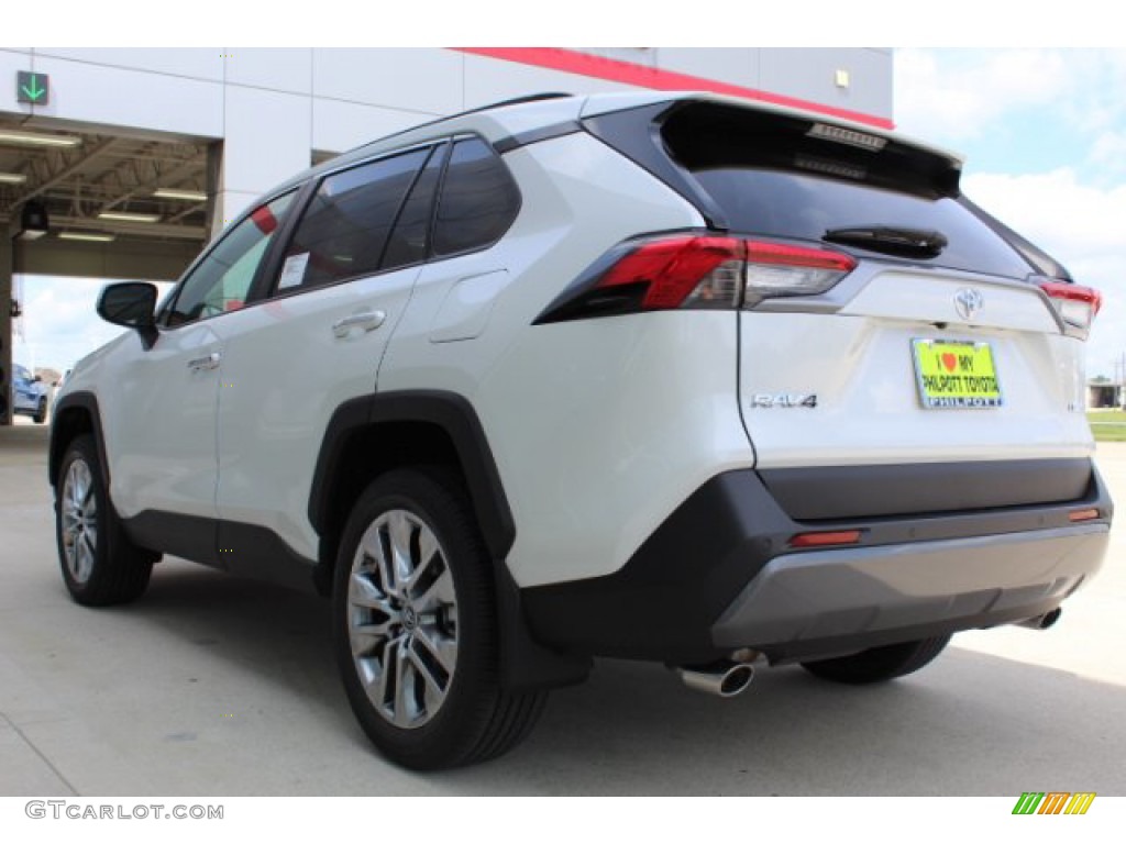 2019 RAV4 Limited - Blizzard White Pearl / Black photo #6