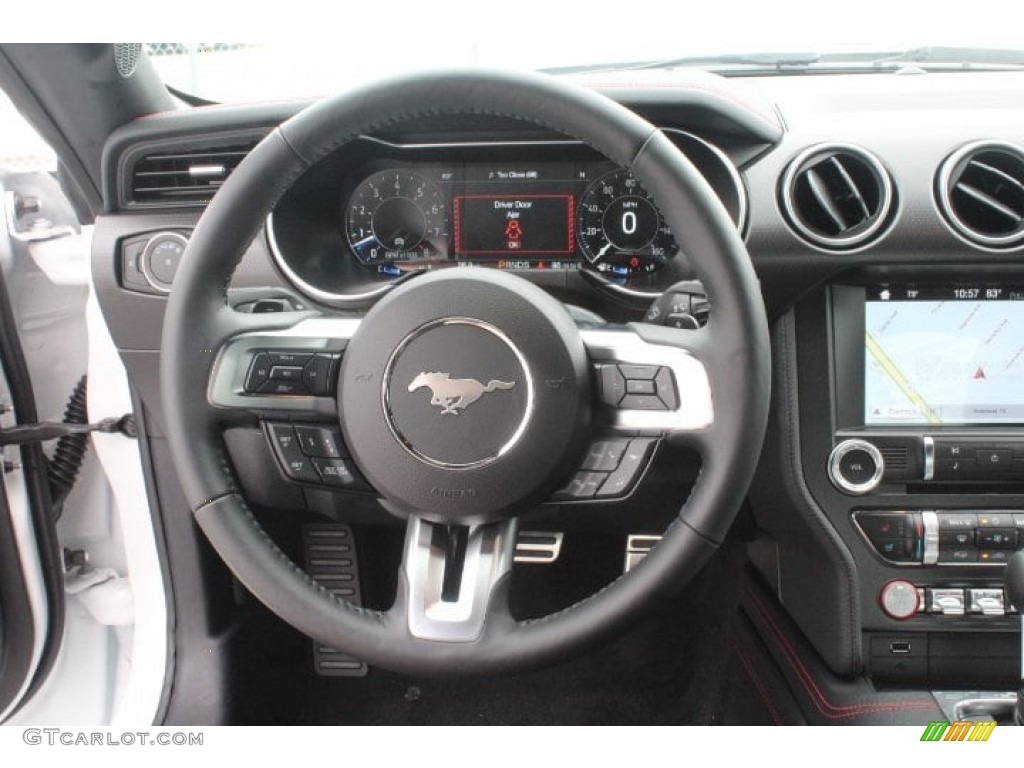2019 Mustang California Special Fastback - Oxford White / Ebony w/Miko Suede and Red Accent Stitching photo #21