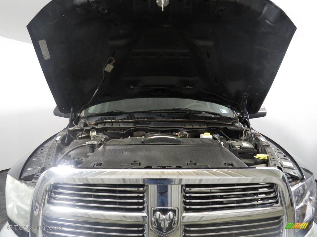 2010 Ram 2500 SLT Crew Cab 4x4 - Brilliant Black Crystal Pearl / Light Pebble Beige/Bark Brown photo #5