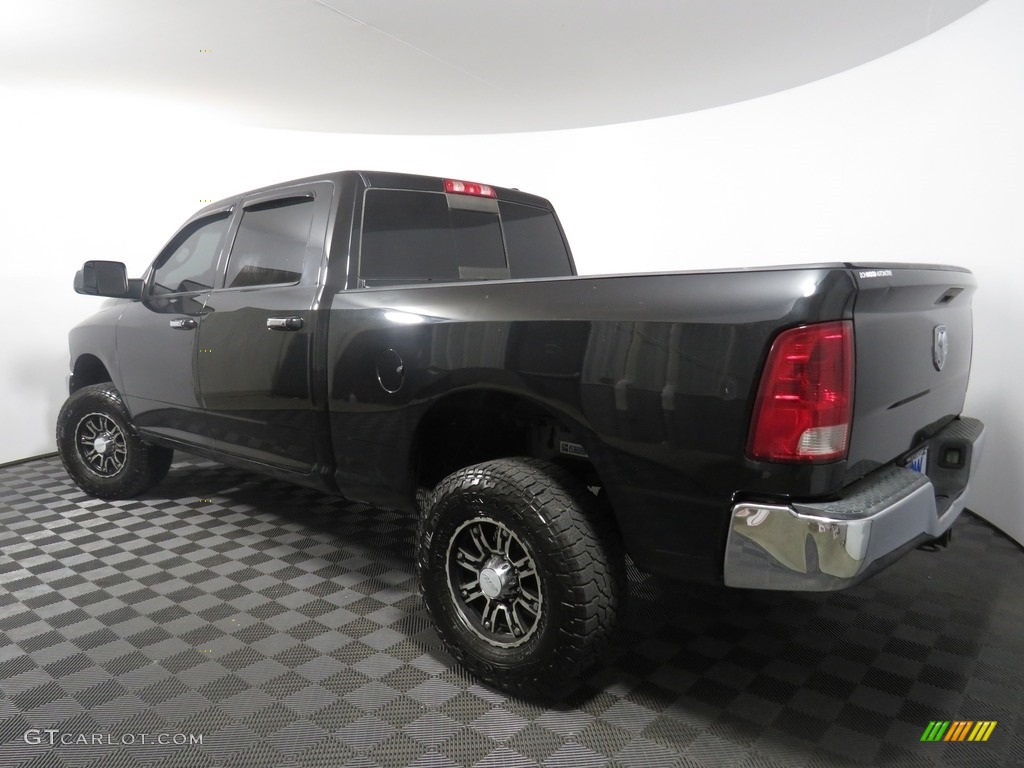 2010 Ram 2500 SLT Crew Cab 4x4 - Brilliant Black Crystal Pearl / Light Pebble Beige/Bark Brown photo #9
