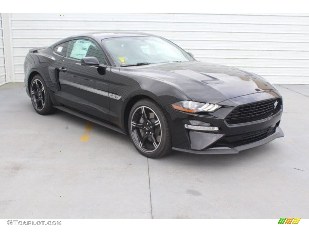 2019 Mustang California Special Fastback - Shadow Black / Ebony w/Miko Suede and Red Accent Stitching photo #2