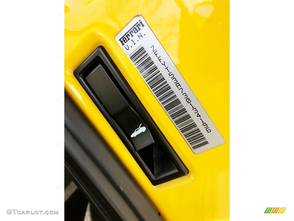 2003 360 Spider F1 - Giallo (Yellow) / Nero (Black) photo #107