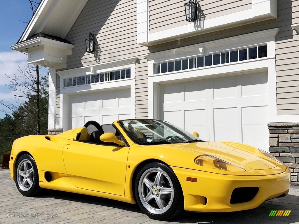 Giallo (Yellow) 2003 Ferrari 360 Spider F1 Exterior Photo #133252046