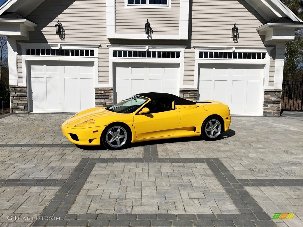 Giallo (Yellow) 2003 Ferrari 360 Spider F1 Exterior Photo #133252163