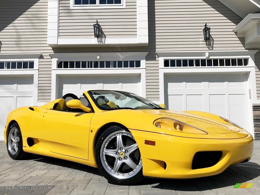 Giallo (Yellow) 2003 Ferrari 360 Spider F1 Exterior Photo #133252301