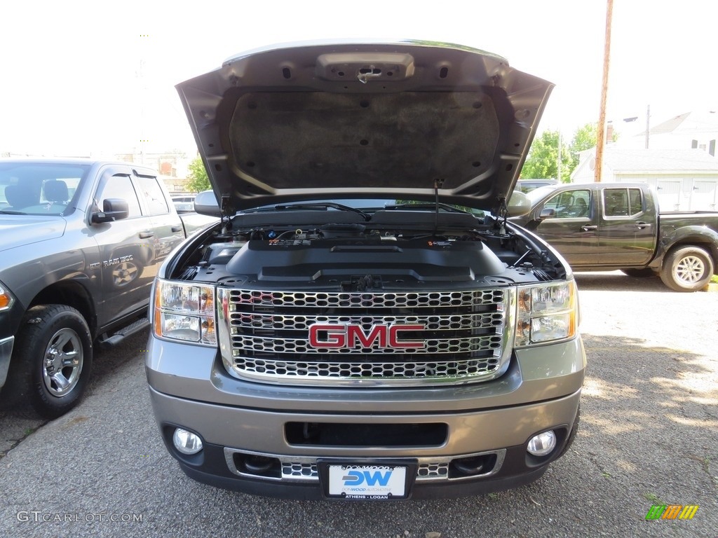 2013 Sierra 2500HD Denali Crew Cab 4x4 - Steel Gray Metallic / Ebony photo #9