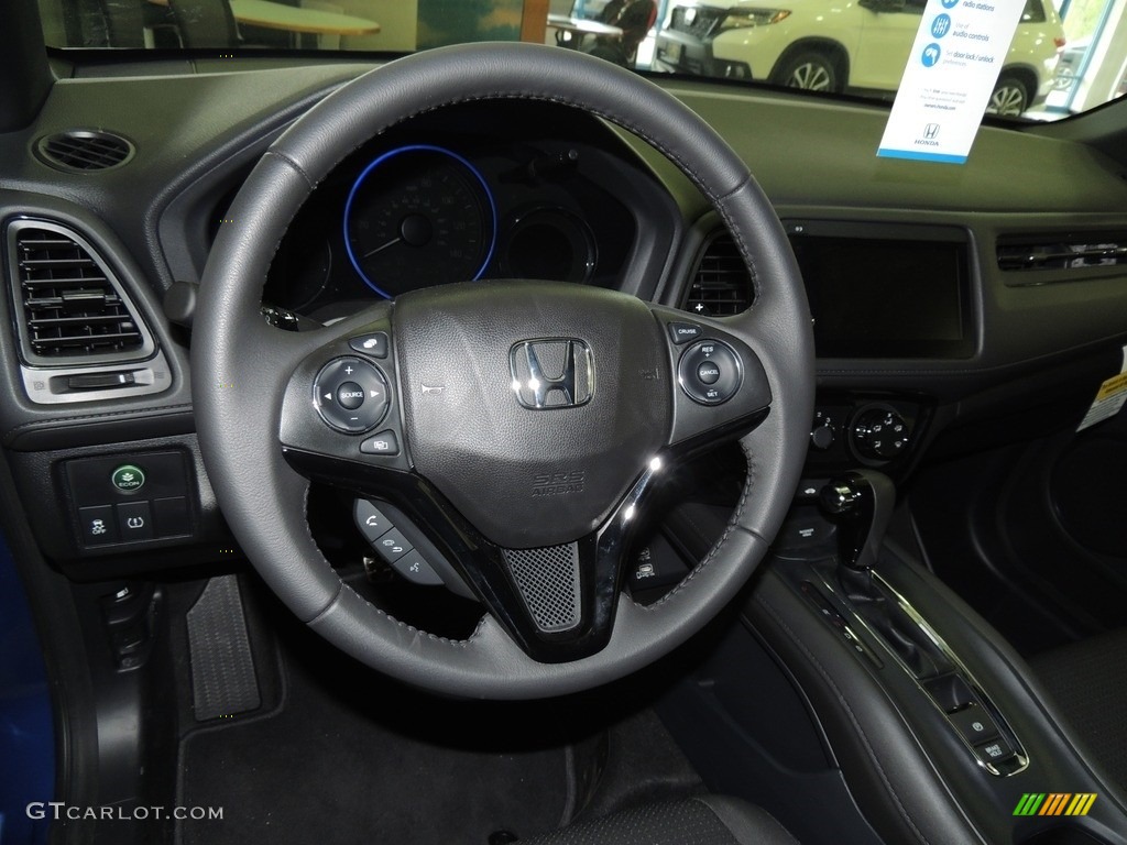 2019 HR-V Sport AWD - Aegean Blue Metallic / Black photo #13