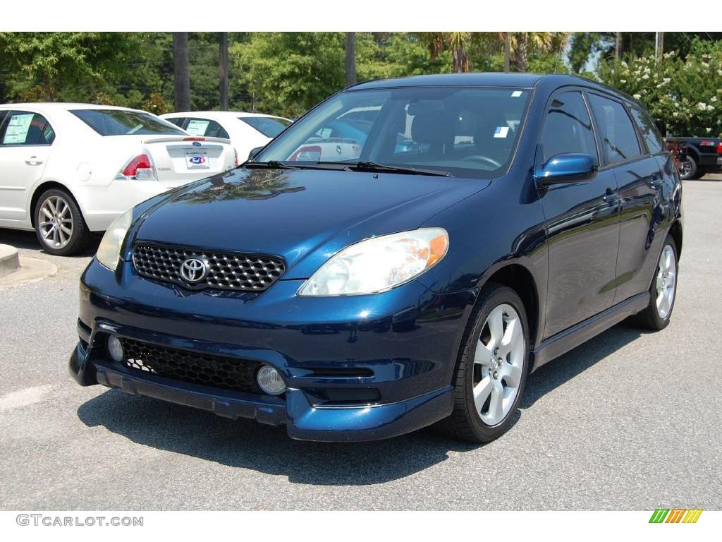 2003 Matrix XRS - Indigo Ink Blue Metallic / Dark Gray photo #10