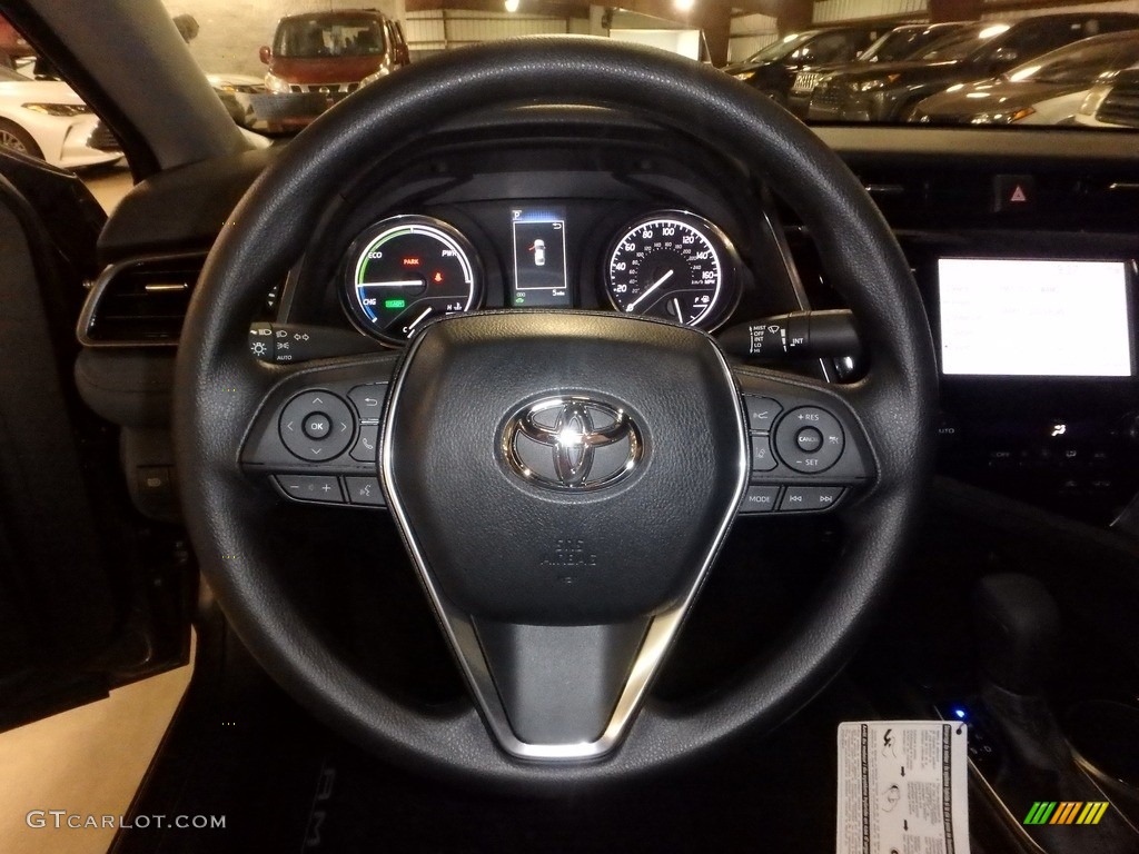 2019 Camry Hybrid LE - Predawn Gray Mica / Black photo #13