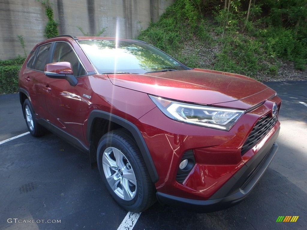 2019 RAV4 XLE AWD Hybrid - Ruby Flare Pearl / Light Gray photo #1