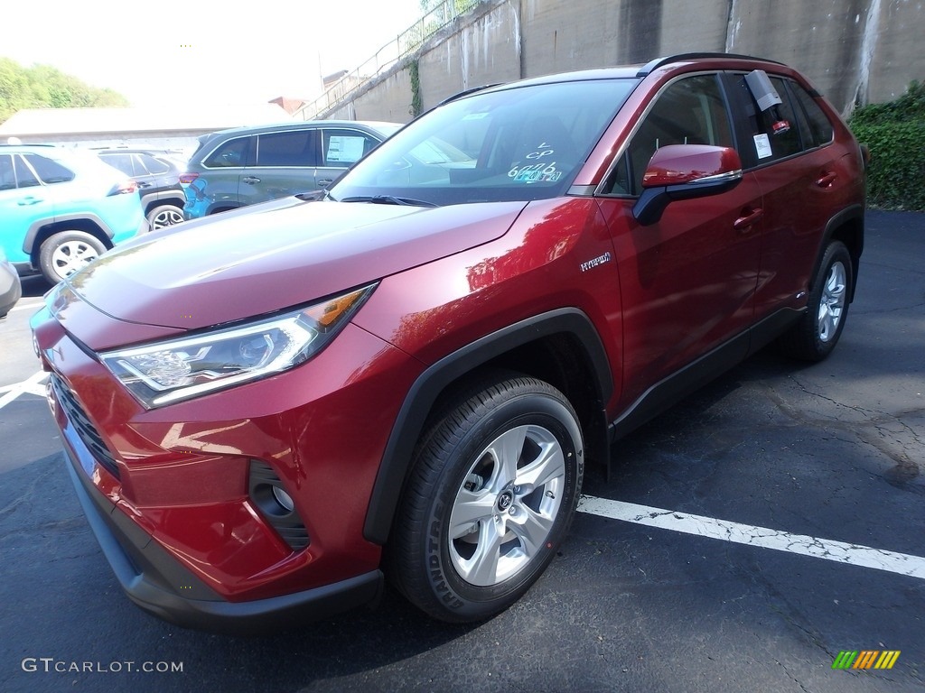 Ruby Flare Pearl 2019 Toyota RAV4 XLE AWD Hybrid Exterior Photo #133257656