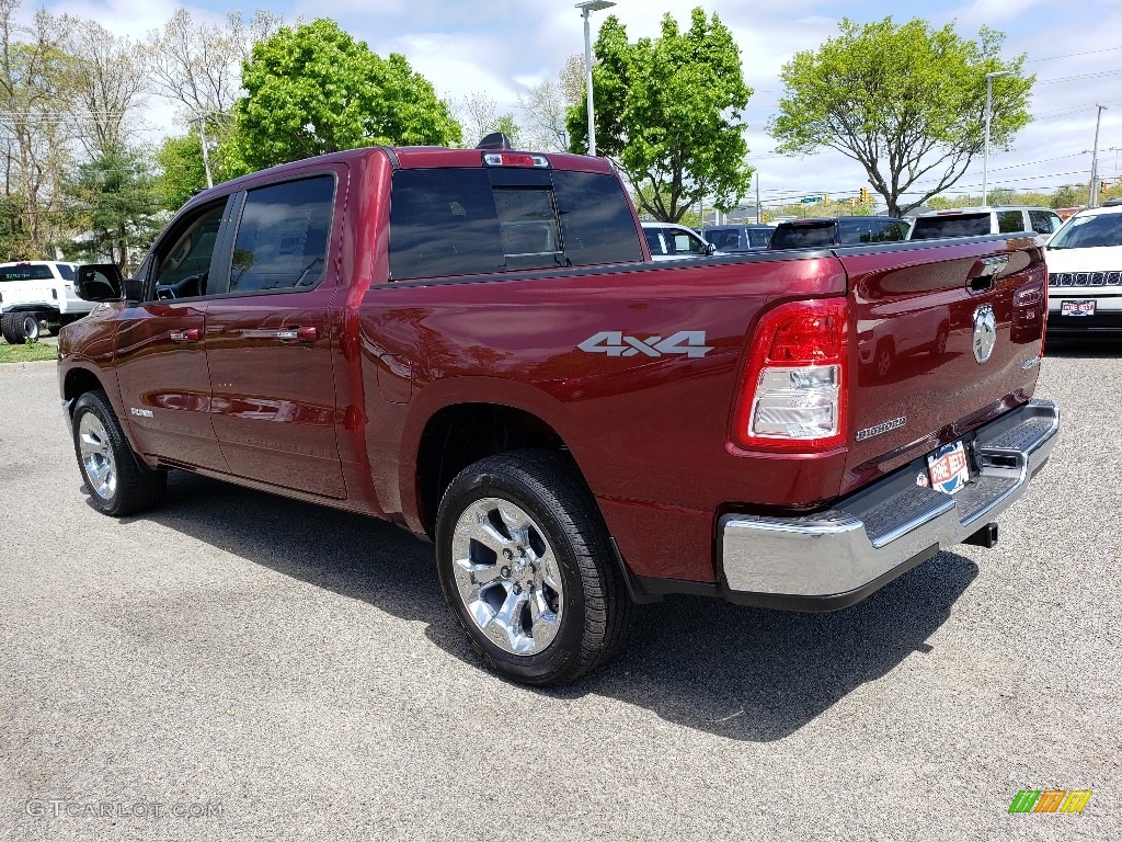 2019 1500 Big Horn Crew Cab 4x4 - Delmonico Red Pearl / Black/Diesel Gray photo #4