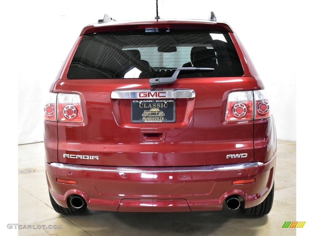 2011 Acadia Denali AWD - Red Jewel Tintcoat / Ebony photo #3