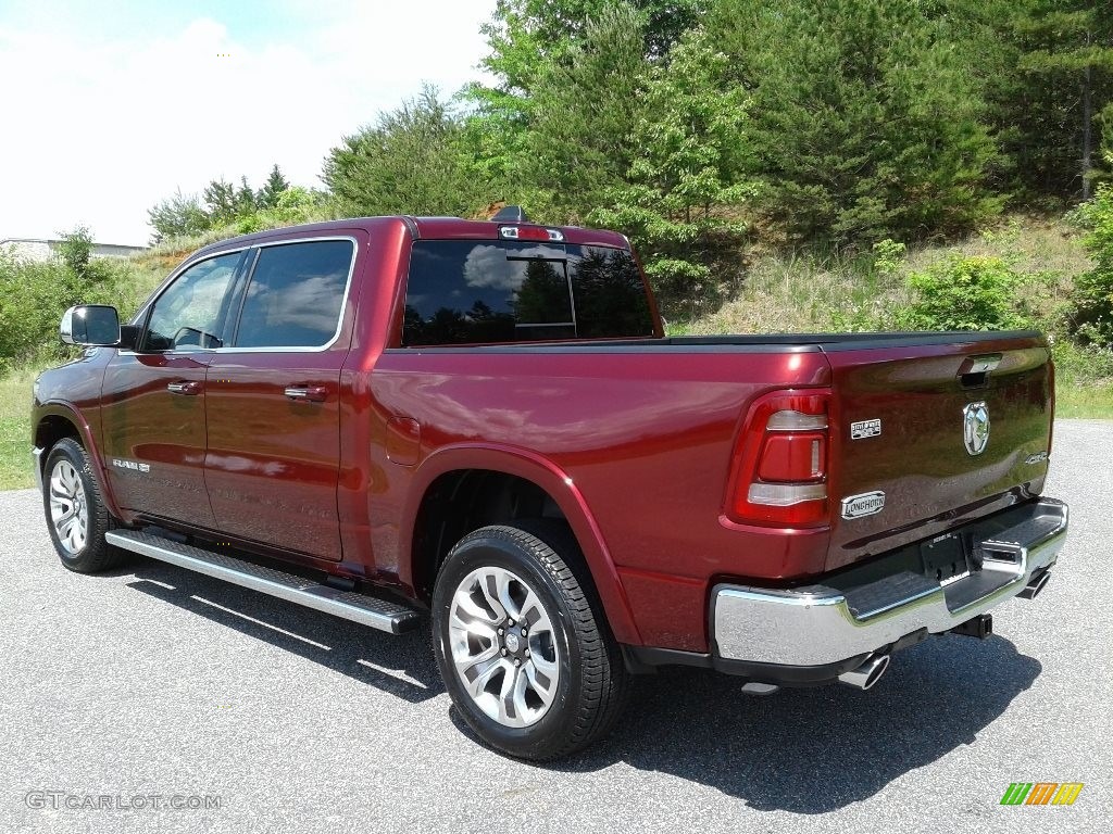 2019 1500 Long Horn Crew Cab 4x4 - Delmonico Red Pearl / Mountain Brown/Light Frost Beige photo #8