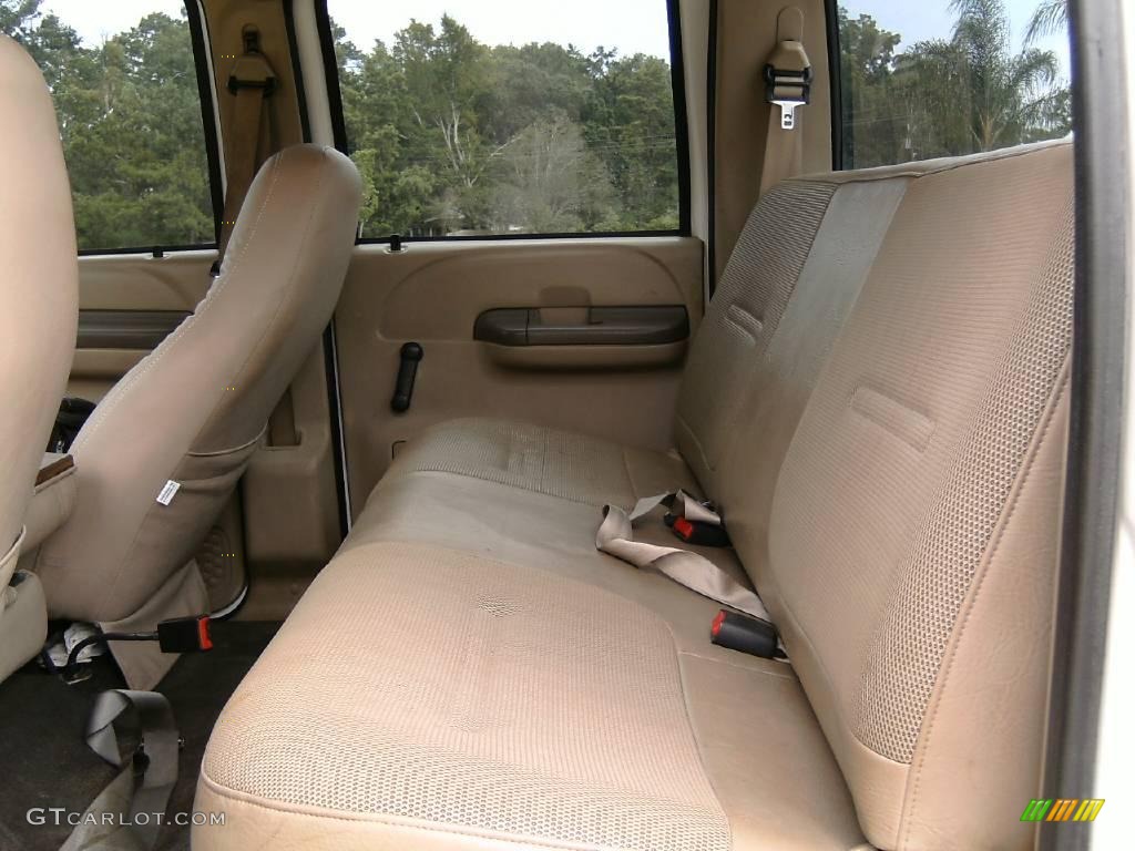 2002 F250 Super Duty XL Crew Cab 4x4 - Oxford White / Medium Parchment photo #10