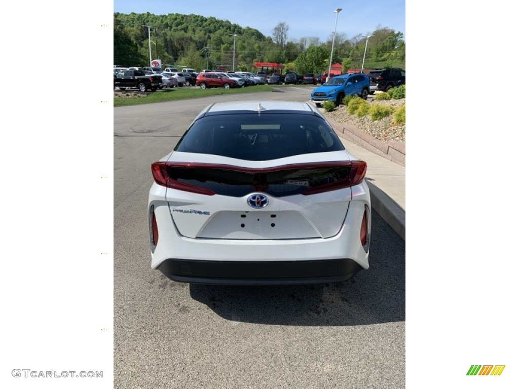 2019 Prius Prime Premium - Blizzard White Pearl / Black photo #5