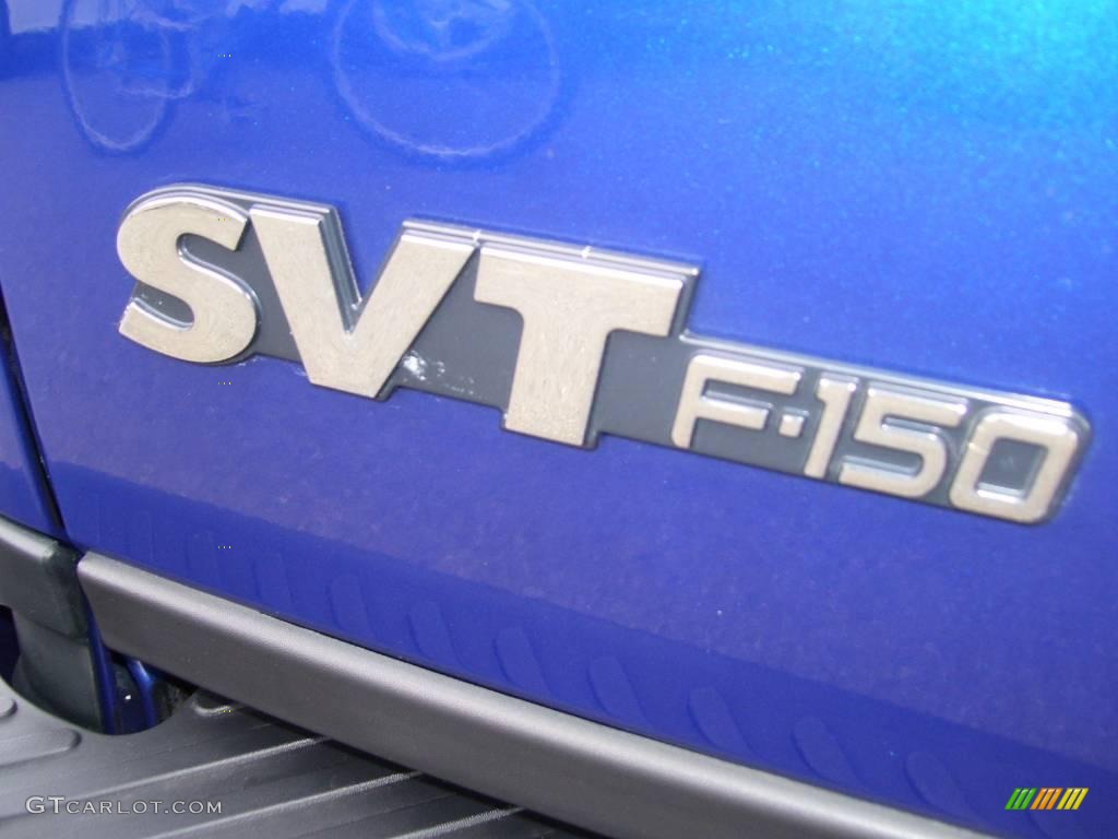 2003 F150 SVT Lightning - Sonic Blue Metallic / Medium Graphite Grey photo #9