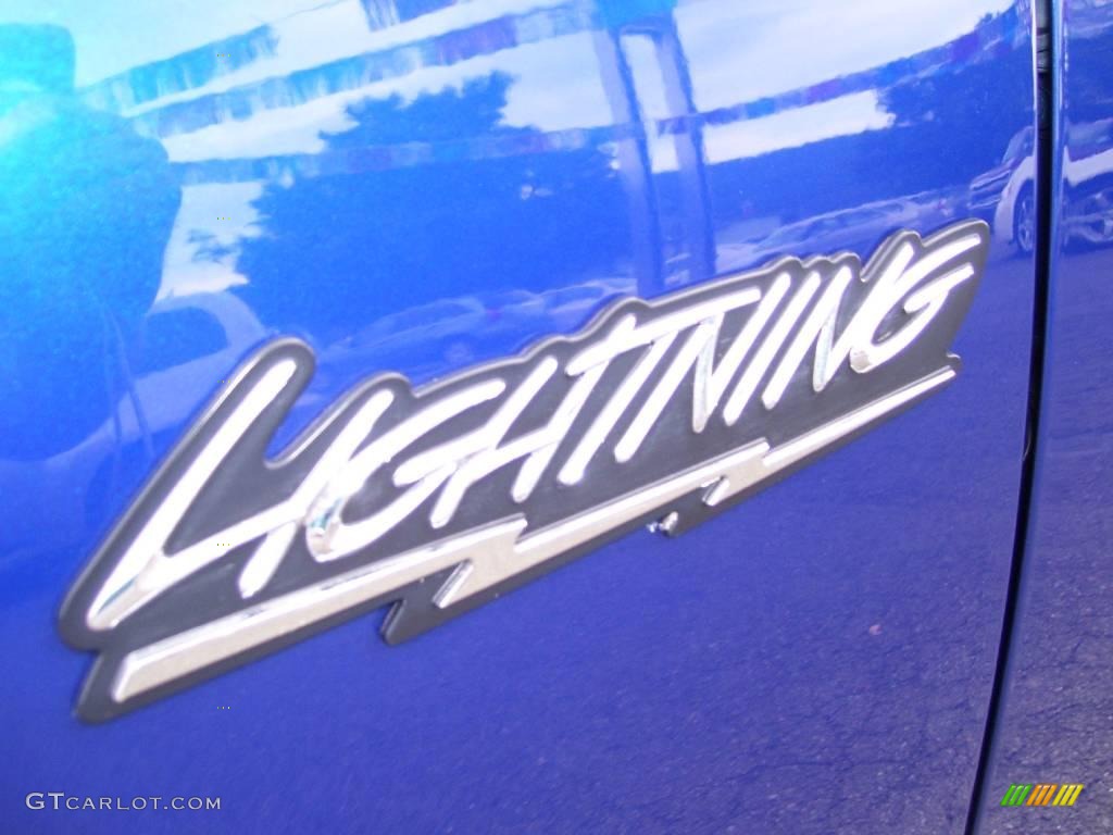 2003 F150 SVT Lightning - Sonic Blue Metallic / Medium Graphite Grey photo #10