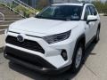 Super White 2019 Toyota RAV4 XLE AWD Hybrid Exterior