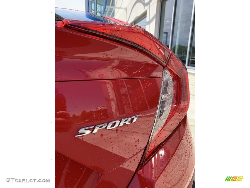 2019 Civic Sport Sedan - Rallye Red / Black photo #22