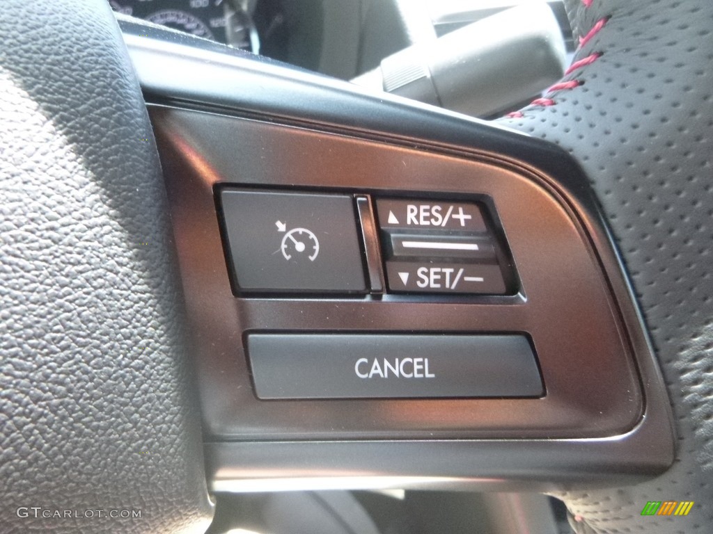2019 Subaru WRX STI Black Ultrasuede/Carbon Black Steering Wheel Photo #133267304