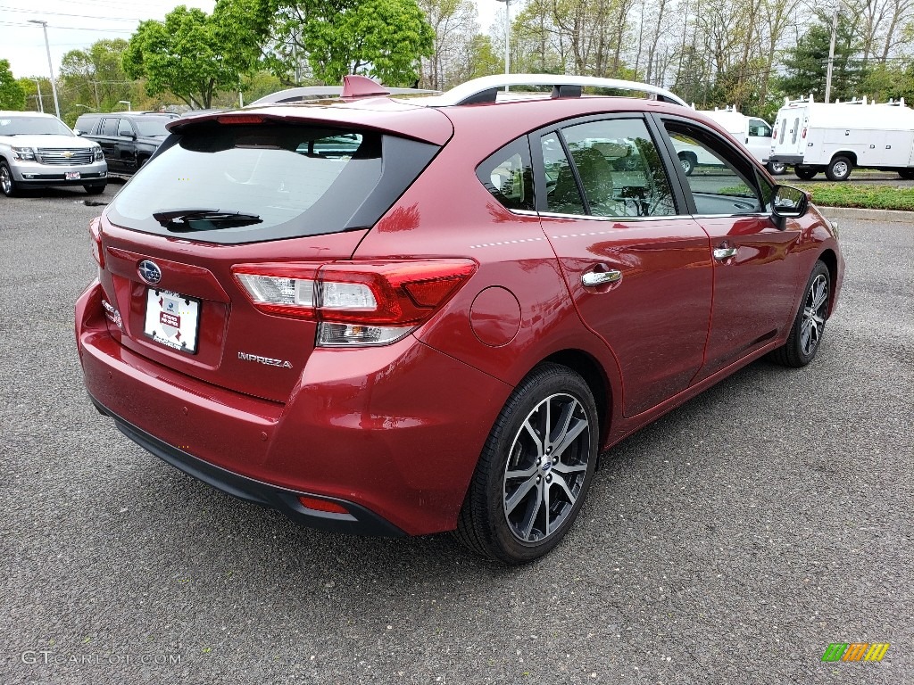 2019 Impreza 2.0i Limited 5-Door - Crimson Red Pearl / Ivory photo #7