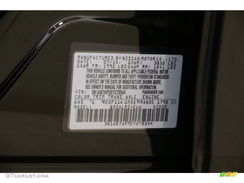 2014 Sentra SV - Magnetic Gray / Charcoal photo #16