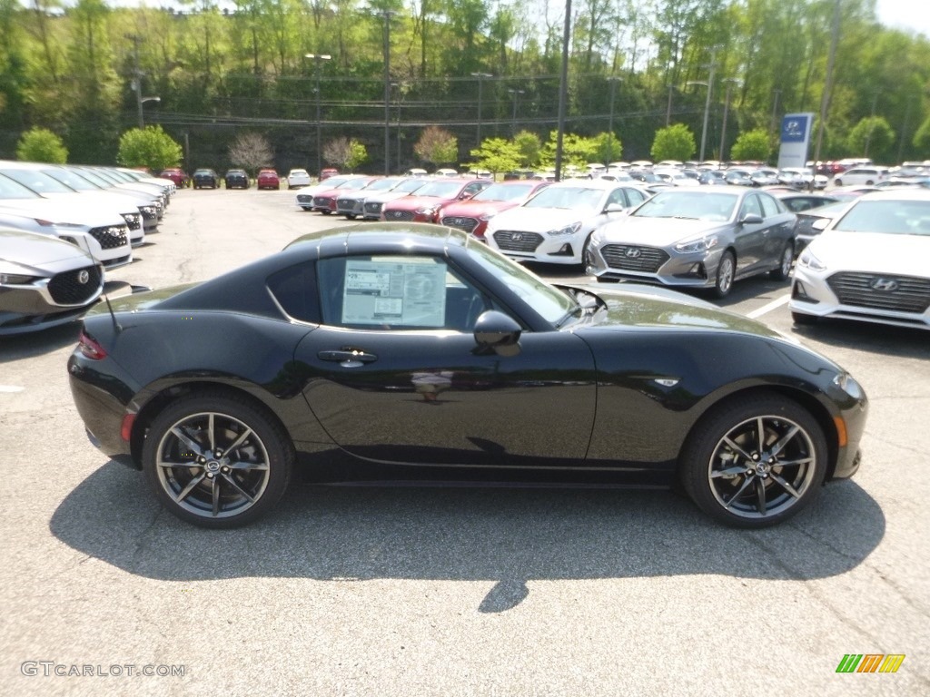 2019 MX-5 Miata RF Grand Touring - Jet Black Mica / Auburn photo #1