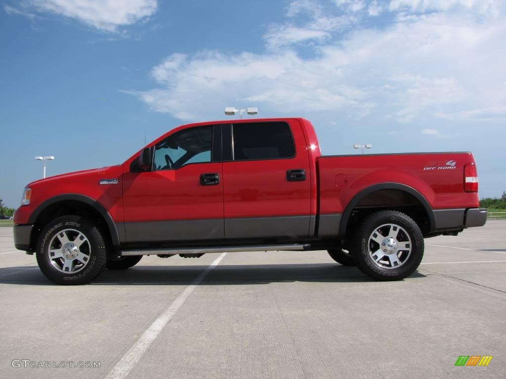 2006 F150 FX4 SuperCrew 4x4 - Bright Red / Black photo #4
