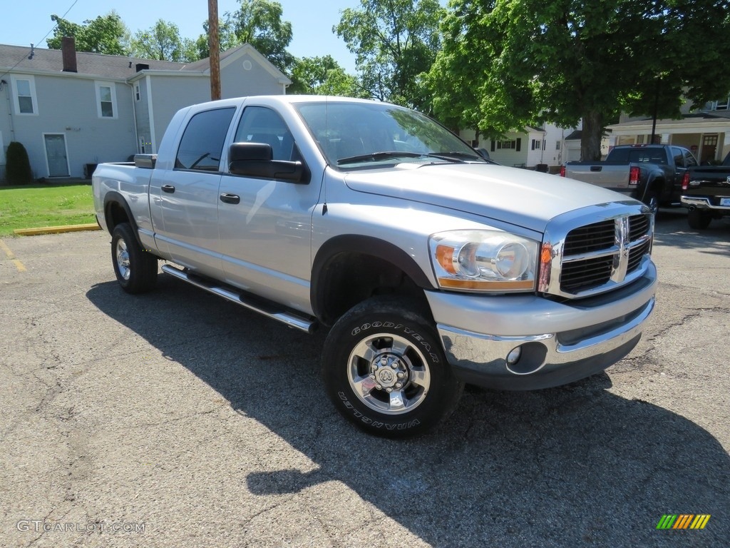 2006 Ram 1500 SLT Mega Cab 4x4 - Bright Silver Metallic / Medium Slate Gray photo #3