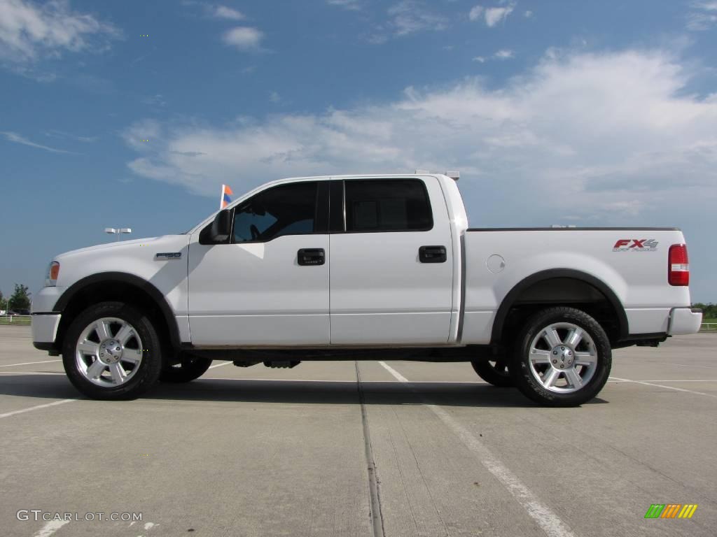 2006 F150 FX4 SuperCrew 4x4 - Oxford White / Black photo #4