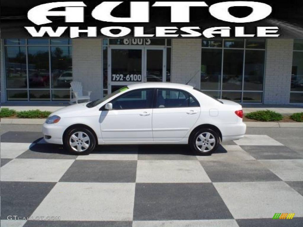 2008 Corolla LE - Super White / Beige photo #1