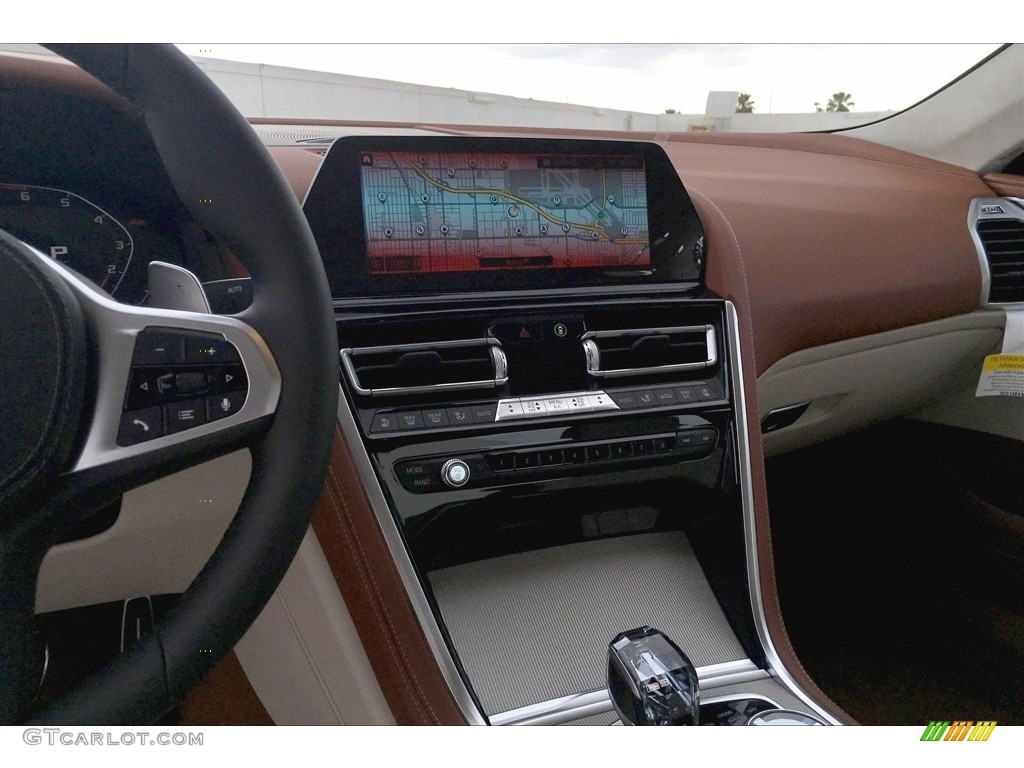 2019 BMW 8 Series 850i xDrive Coupe Ivory White/Tartufo Dashboard Photo #133280026