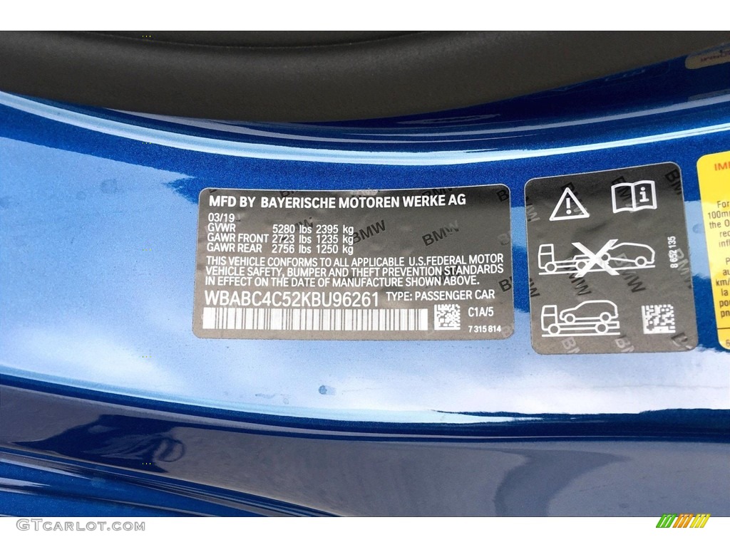 2019 8 Series Color Code C1A for Sonic Speed Blue Photo #133280119