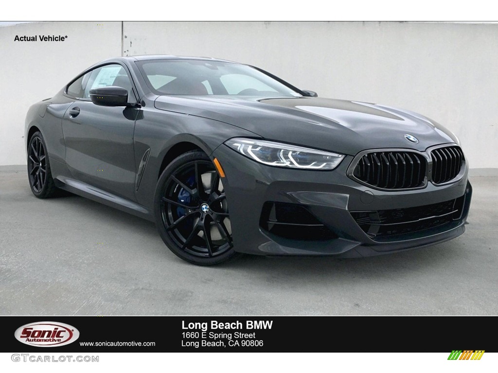 2019 8 Series 850i xDrive Coupe - Dravit Grey Metallic / Fiona Red/Black photo #1